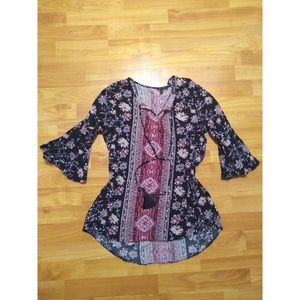 Cato Bell Sleeve Top